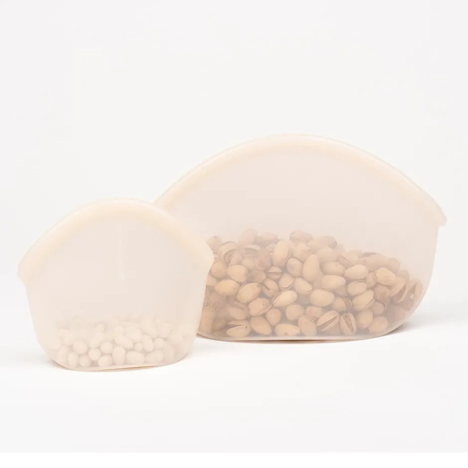 Food Huggers Siliconen Zakjes | Keukenhulpjes*Hugger Bag - Champagne Frost - 400ml