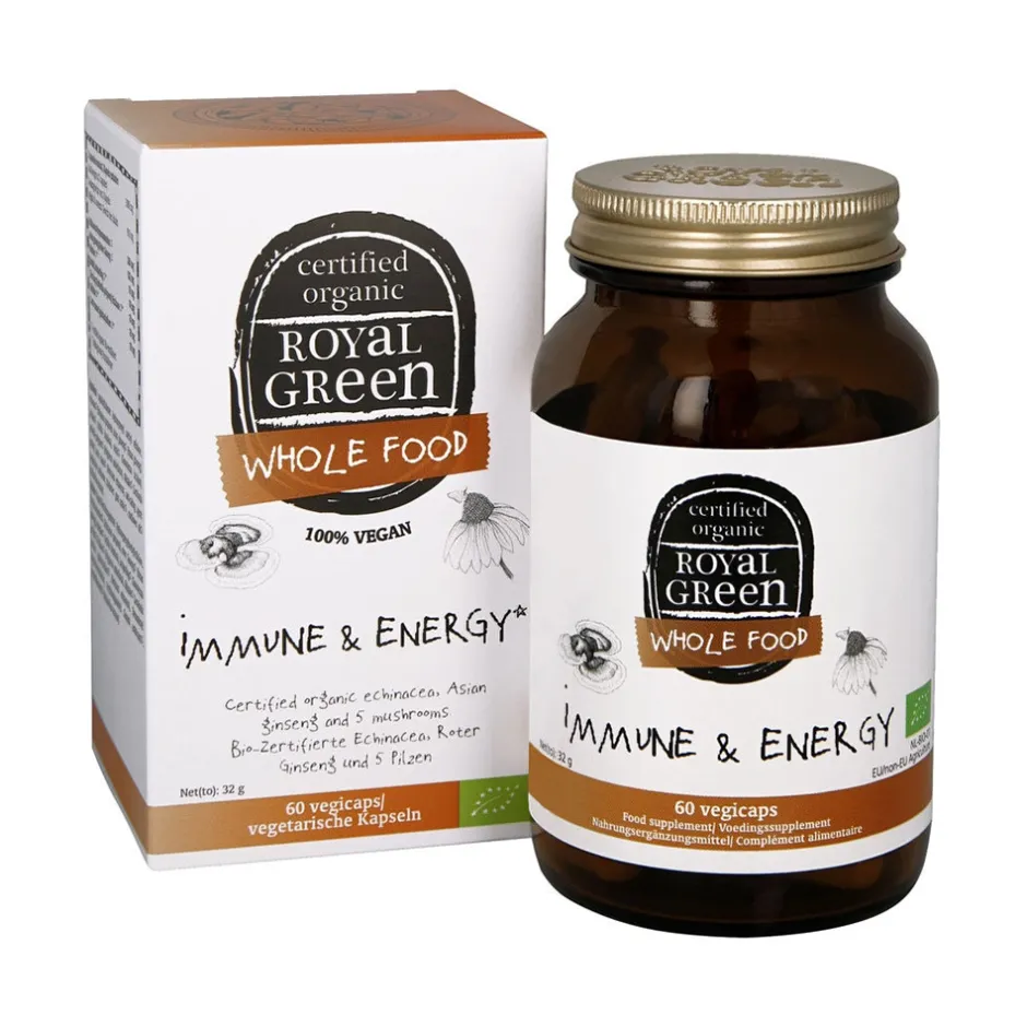 Royal Green Energie | Weerstand*Immune & Energy - 60 vegicaps - BIO