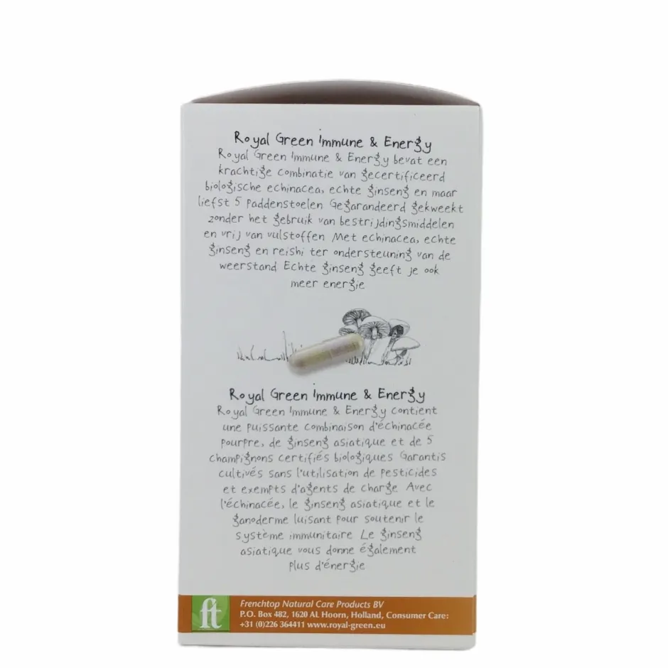 Royal Green Energie | Weerstand*Immune & Energy - 60 vegicaps - BIO