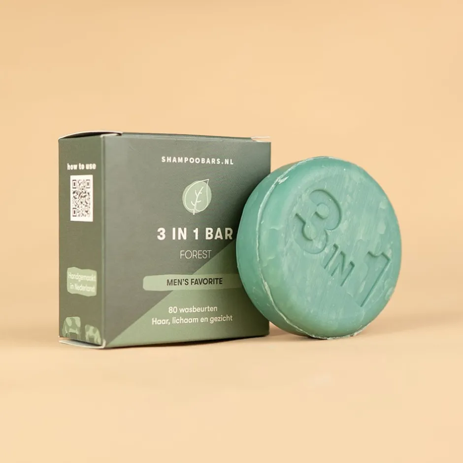 Shampoo Bars Haarverzorging/Shampoo En Conditioner | Reiniging*3-in-1 Bar - Forest - 60g