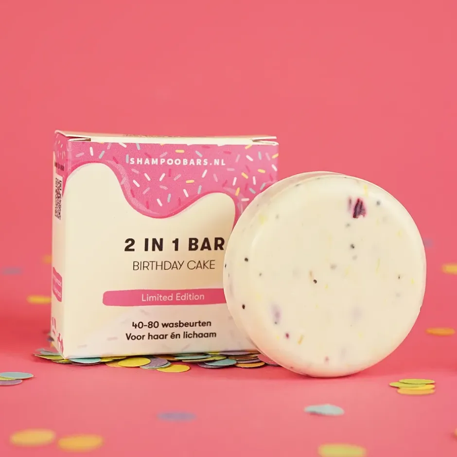 Shampoo Bars Haarverzorging/Shampoo En Conditioner | Lichaamsverzorging/Douche En Bad*2-in-1 Bar Birthday Cake - 60g