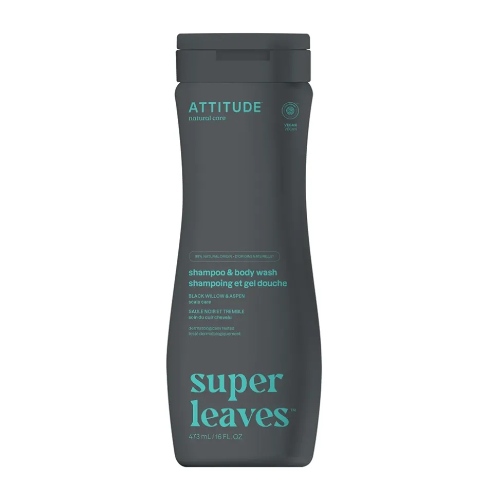 ATTITUDE Mannenverzorging | Bad En Douche*2-in-1 Scalp Care - Shampoo en Body Wash - Mannen - 473ml