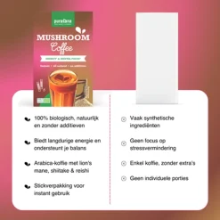 Purasana Koffievervangers & Latte's*Instant Mushroom Koffie - 6 sticks - BIO