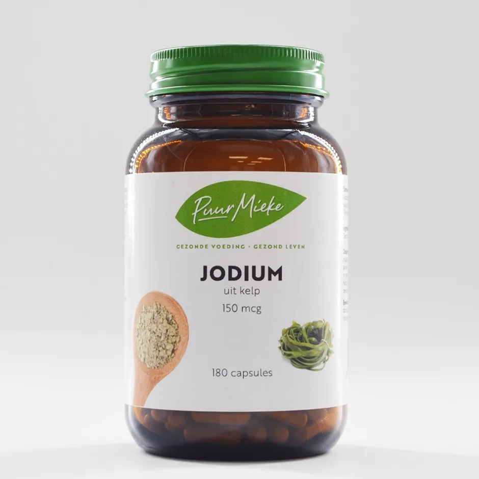 Puur Mieke Energie | Overige Vitamines*Jodium uit Kelp - 150mcg - 180 capsules