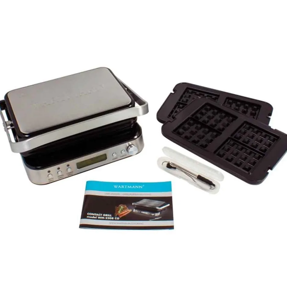 Wartmann Contactgril En Wafelijzer*Keramische Contactgrill met gratis Wafelijzer t.w.v. €69,95