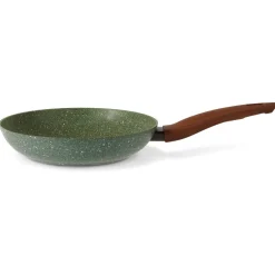 Natura Induction Koekenpan Zonder Teflon*Koekenpan 32cm met hout-look greep - VegeTek