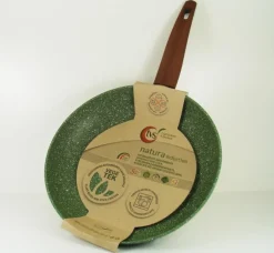 Natura Induction Koekenpan Zonder Teflon*Koekenpan 20cm met hout-look greep - VegeTek