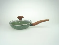 Natura Induction Koekenpan Zonder Teflon*Koekenpan 20cm met hout-look greep - VegeTek
