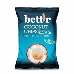 Bett'r Chips & Zoutjes*Kokos Chips Frans Zeezout - 40gr - BIO