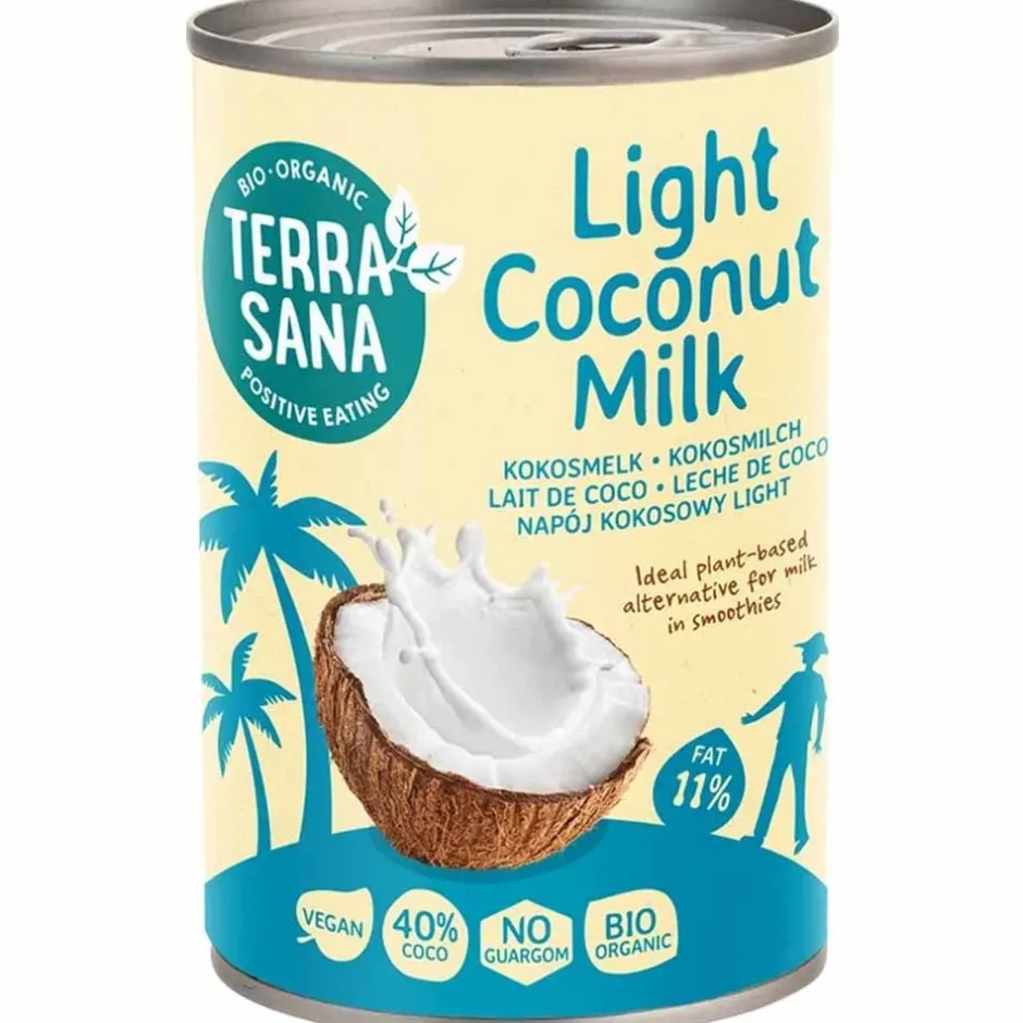 Terrasana Kokosproducten | Kokoswater & Kokosmelk*Kokosmelk Light - 400ml - BIO