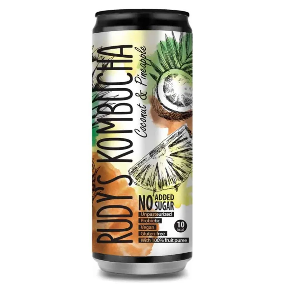 Rudy's Darmen | Kombucha*Kombucha - Kokos & Ananas - 330ml