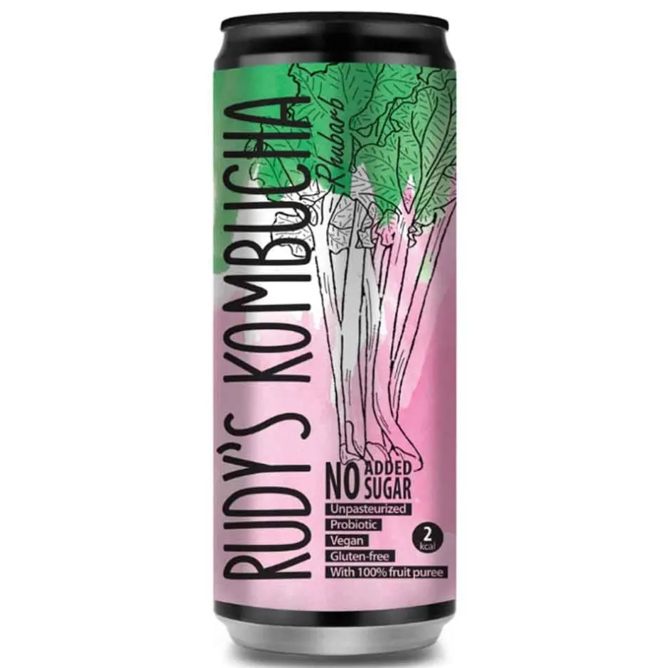 Rudy's Darmen | Kombucha*Kombucha - Rabarber - 330ml