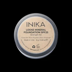 INIKA Gezicht/Poeder | Gezicht/Foundation*Loose Mineral Foundation SPF 25 – Strength - 8g - BIO