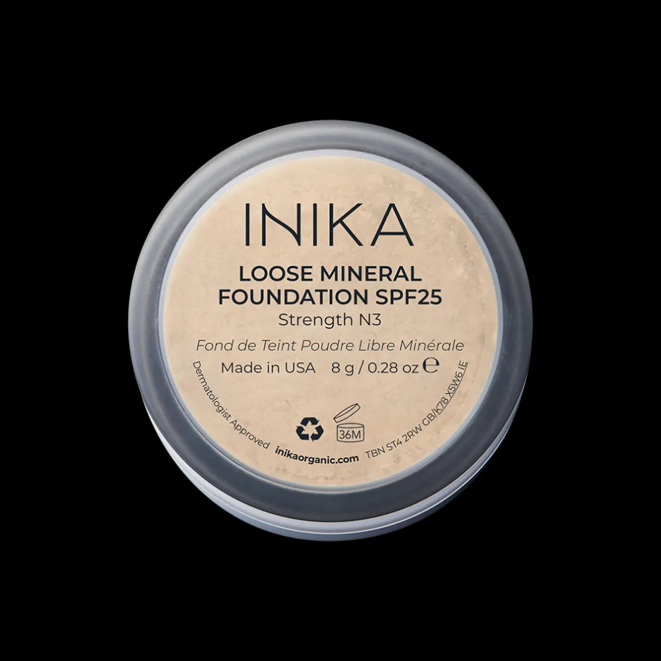 INIKA Gezicht/Poeder | Gezicht/Foundation*Loose Mineral Foundation SPF 25 – Strength - 8g - BIO