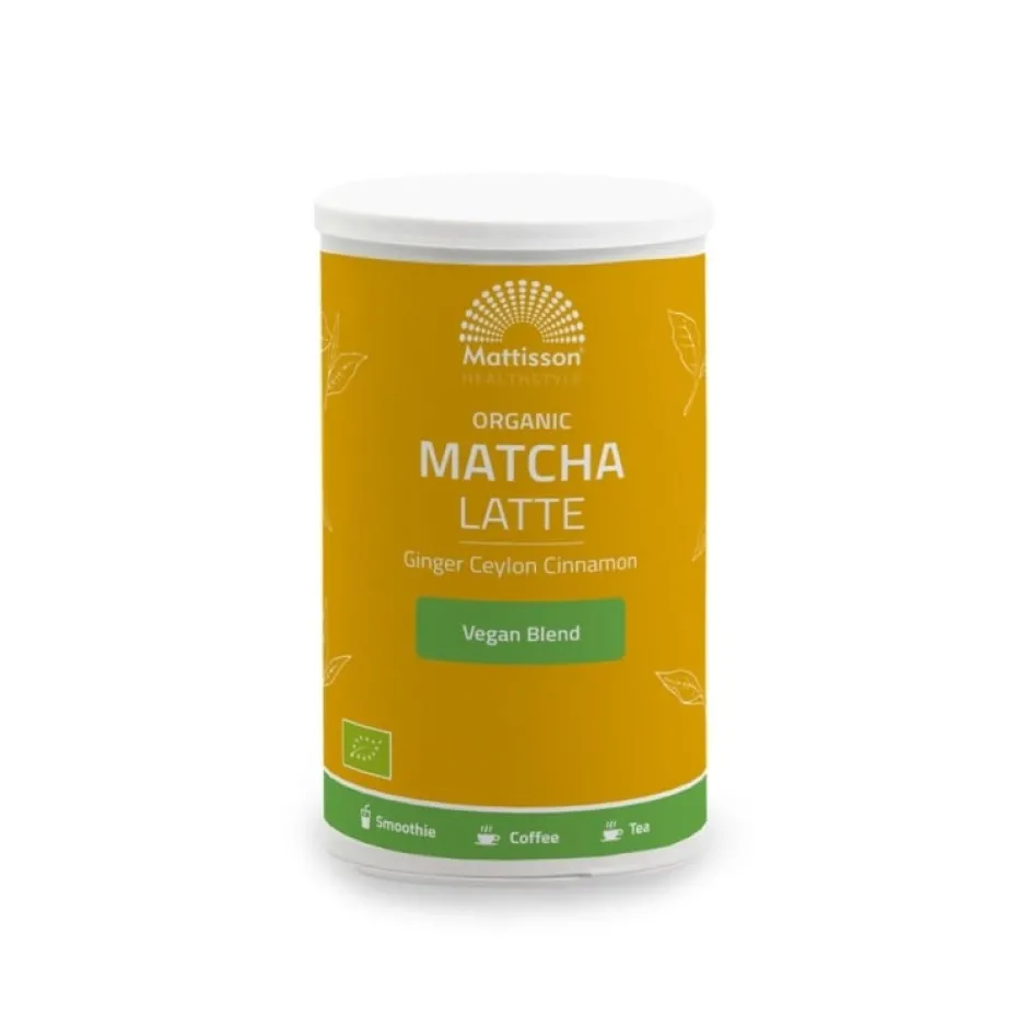 Mattisson Koffievervangers & Latte's*Matcha Latte Gember Ceylon Kaneel - 140g - BIO