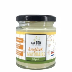 van TON Mayonaise En Mosterd*Mayonaise met knoflook (ongezoet) - 160g - BIO