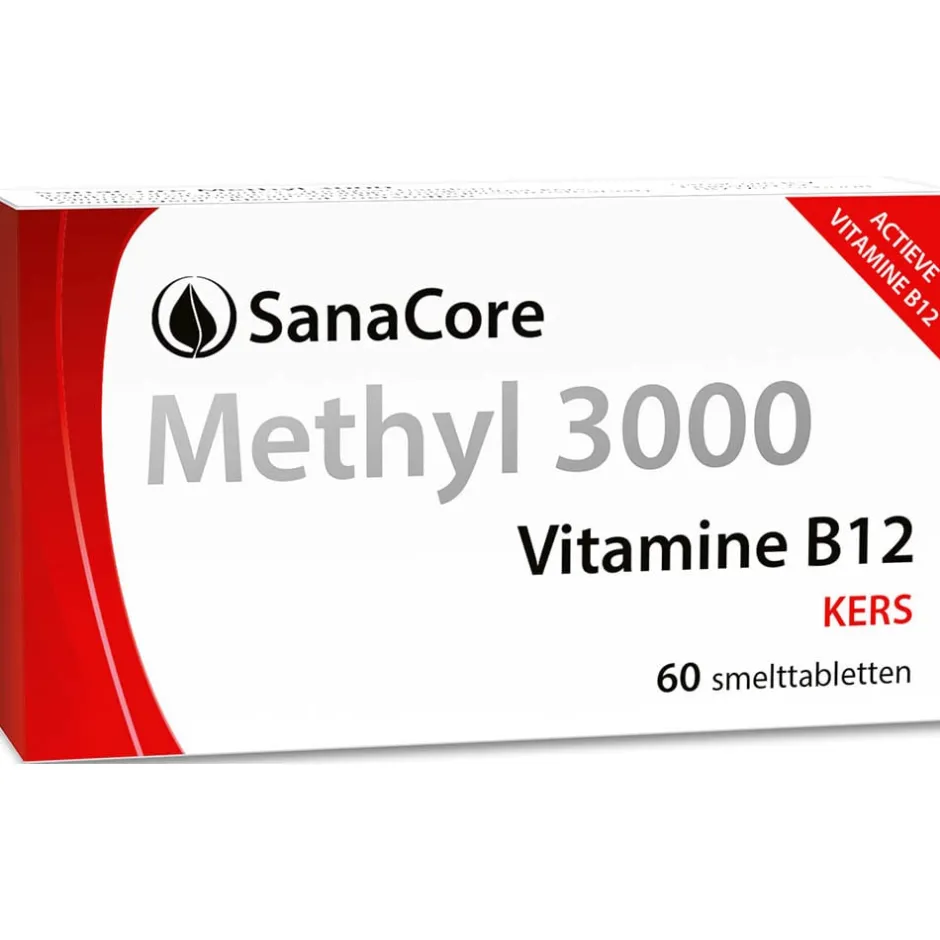 Sanacore Stress | Immuunsysteem*Methyl 3000 Vitamine B12 60 tabletten zonder foliumzuur