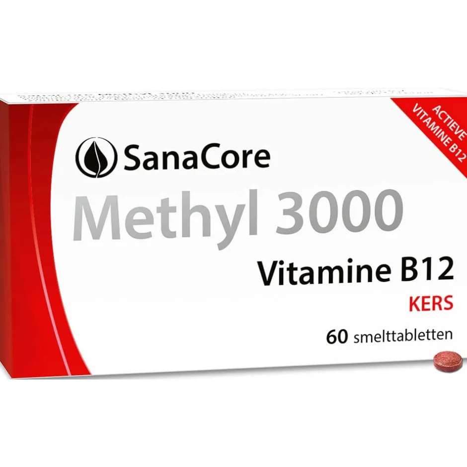Sanacore Stress | Immuunsysteem*Methyl 3000 Vitamine B12 60 tabletten zonder foliumzuur