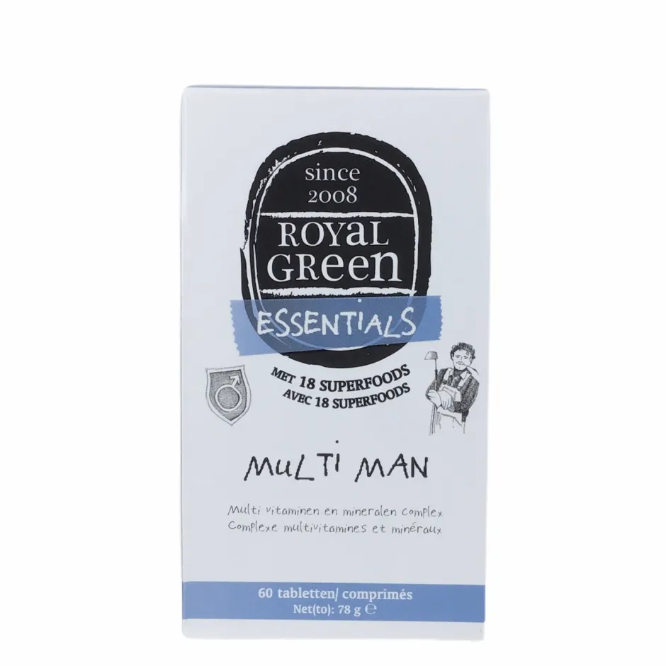 Royal Green Weerstand | Selenium*Multi Man - 60 Tabletten