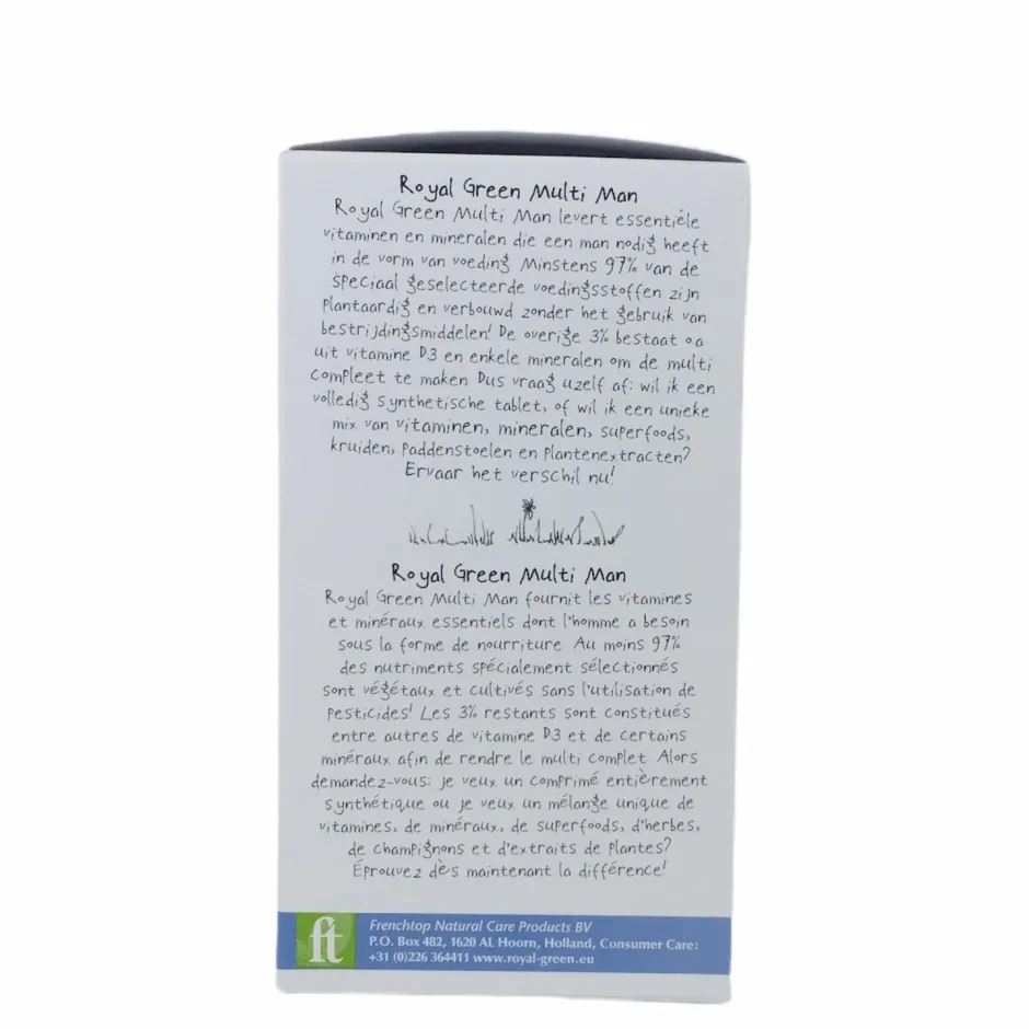 Royal Green Weerstand | Selenium*Multi Man - 60 Tabletten