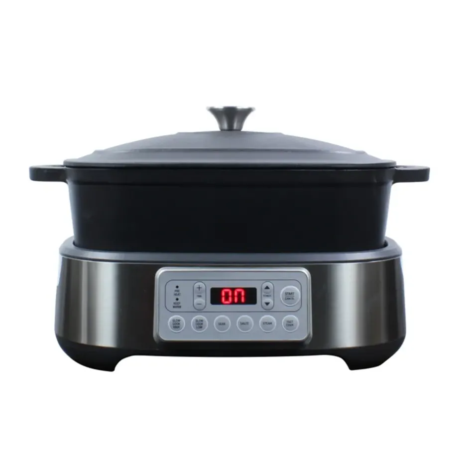 Wartmann Slowcooker / Multicooker | Braadpan*Multicooker / Slowcooker - Gietijzer - Zwart - 5,5l