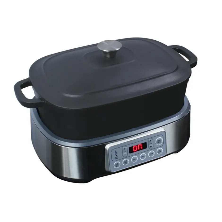 Wartmann Slowcooker / Multicooker | Braadpan*Multicooker / Slowcooker - Gietijzer - Zwart - 5,5l