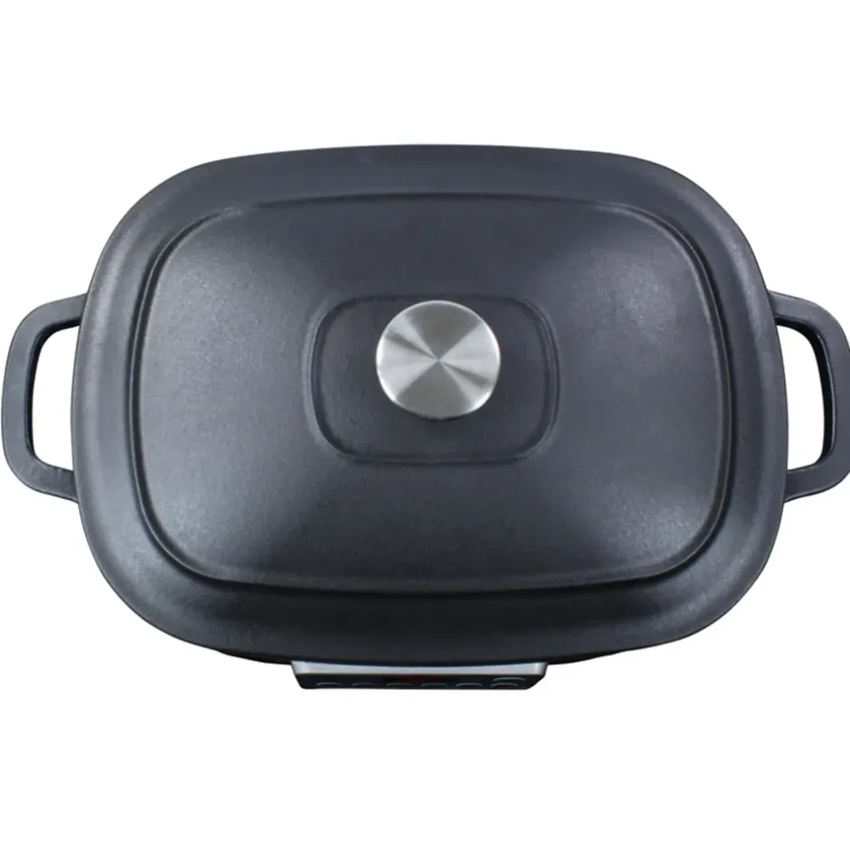Wartmann Slowcooker / Multicooker | Braadpan*Multicooker / Slowcooker - Gietijzer - Zwart - 5,5l