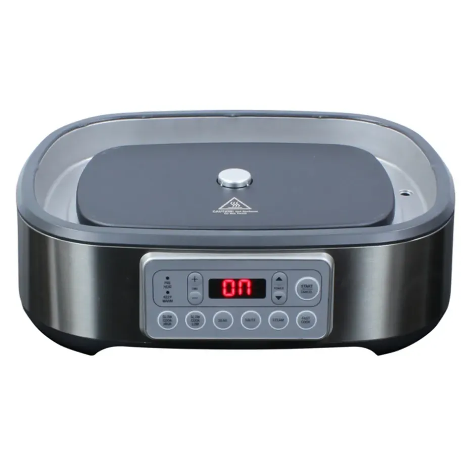 Wartmann Slowcooker / Multicooker | Braadpan*Multicooker / Slowcooker - Gietijzer - Zwart - 5,5l