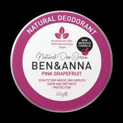 Ben & Anna Deodorant*Natuurlijke Deodorant Creme - Pink Grapefruit - 45gr