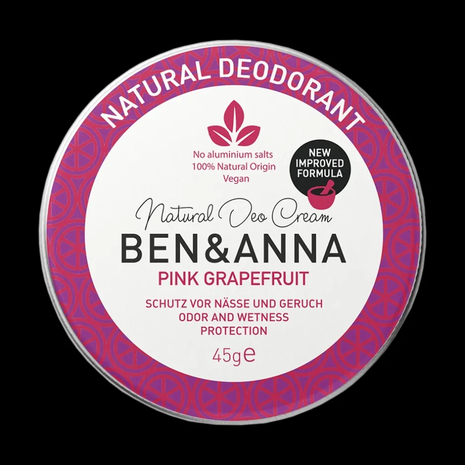 Ben & Anna Deodorant*Natuurlijke Deodorant Creme - Pink Grapefruit - 45gr