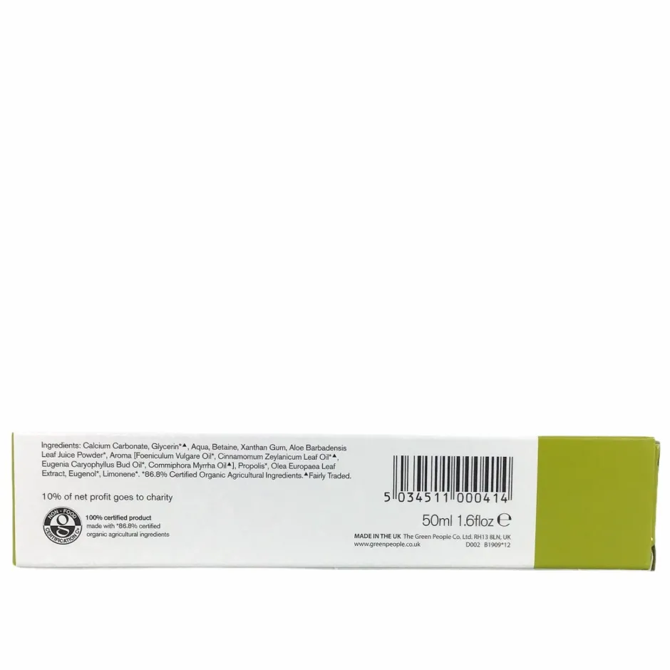 Green People Tandpasta*Natuurlijke Tandpasta - Venkel & Propolis - 50ml