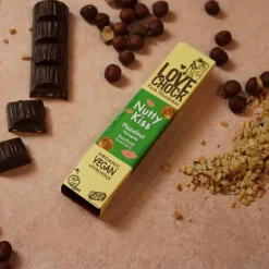 Lovechock Chocolade | Snacks*NUTTY KISS - Hazelnut - 40 g - BIO