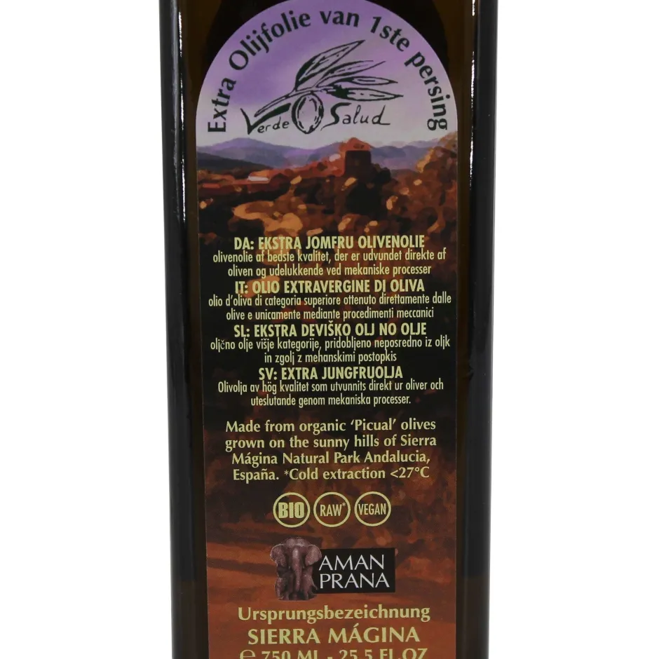 Amanprana Paleo Aip | Olijfolie*Olijfolie Verde Salud extra Vierge - 750ml - BIO