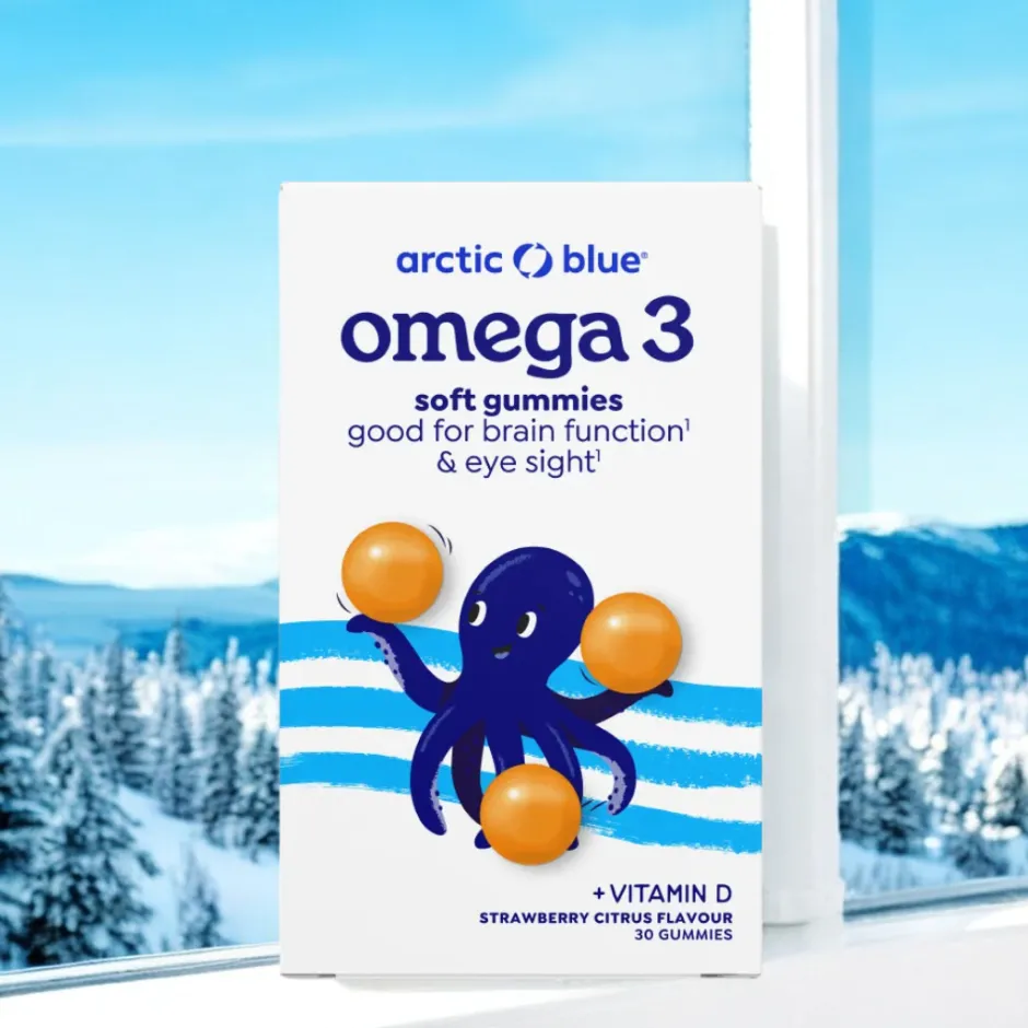 Arctic Blue Immuunsysteem | Hart & Bloedvaten*Omega-3 Soft Gummies - Aardbei-Citrus- 30st