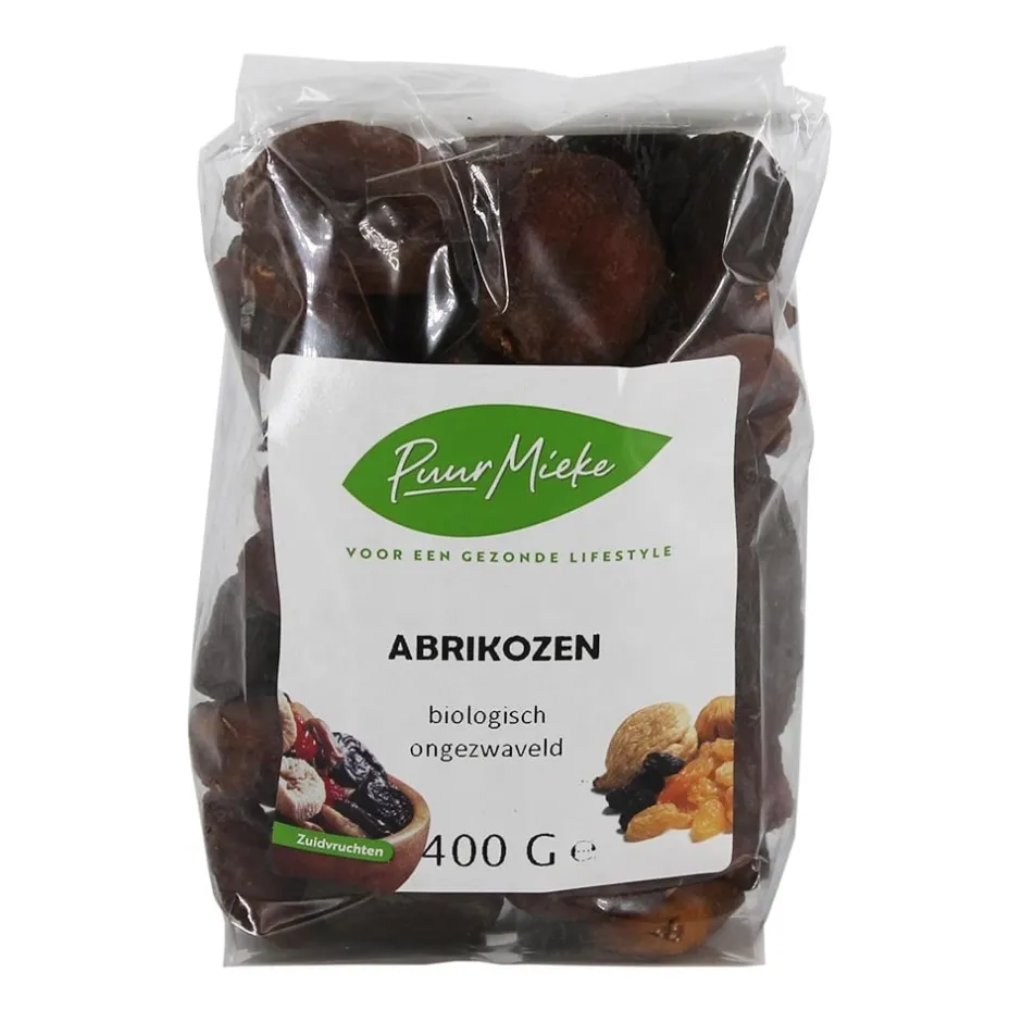 Puur Mieke Fruit & Noten | Bessen En Zuidvruchten*Ongezwavelde Abrikozen - 400g - BIO