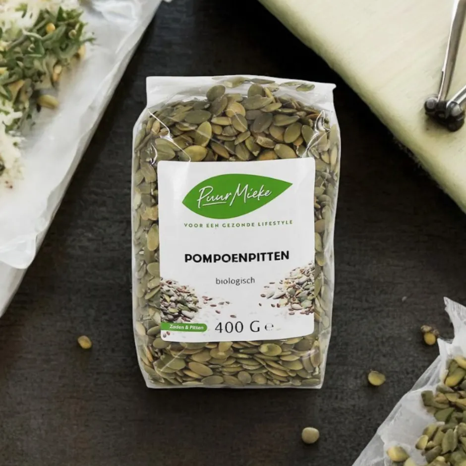 Puur Mieke Zaden | Biologische Zaden En Pitten*Pompoenpitten - 400g - BIO