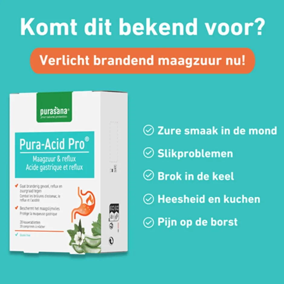 Purasana Overige Mineralen*Pura-Acid Pro - 20 tabletten
