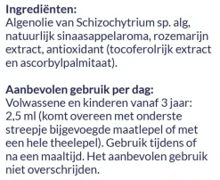 Arctic Blue Ogen | Hart & Bloedvaten*Pure Algenolie - DHA & EPA - 150ml - Vegan