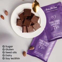 Funky Fat Choc Chocolade | Cacao*Pure Chocolade met Koffie en MCT - BIO