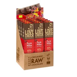 Lovechock Chocolade*Puur Nibs 82% cacao - 40g - BIO
