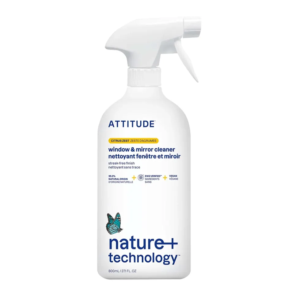ATTITUDE Schoonmaakproducten*Raam- en spiegelreiniger - Spray - 800ml