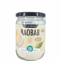 Terrasana Zoetstoffen | Zoetstof Poeder*RAW Baobab Poeder (in glas) 190g - BIO
