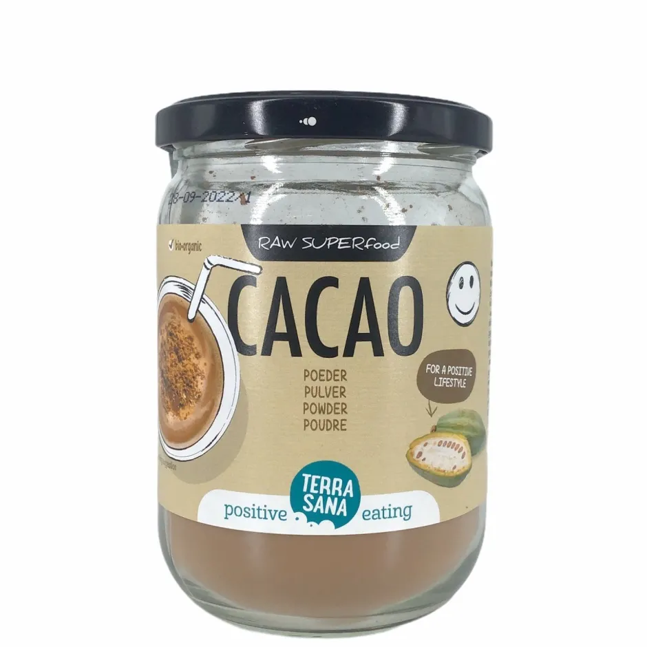 Terrasana Stress | Cacao*RAW Cacaopoeder 160g - BIO