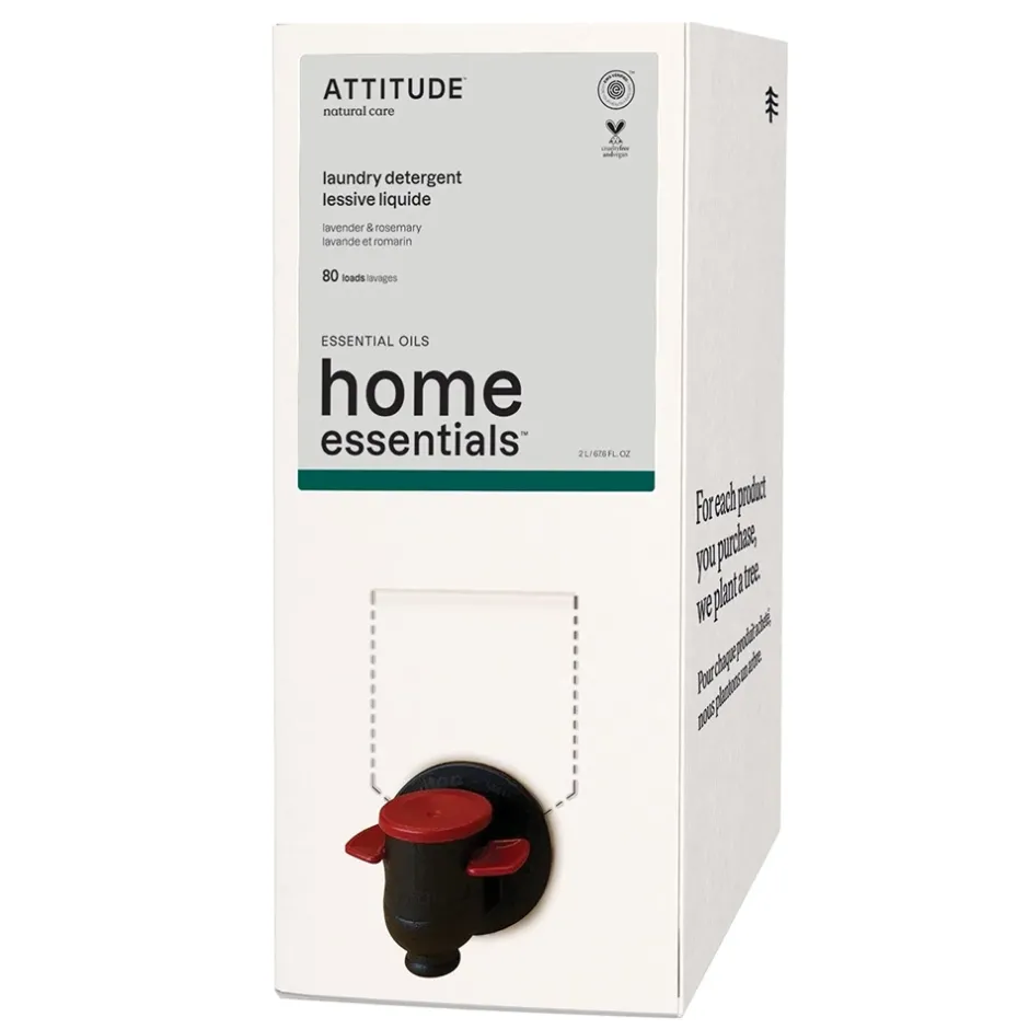 ATTITUDE Wasmachine | Wasmachine En Vaatwasser*Refill - Wasmiddel - Lavendel & Rozemarijn - 2000ml