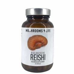 Mushrooms4Life Paddenstoelen | Adaptogenen*Reishi - Organische Paddenstoel - 60caps - BIO