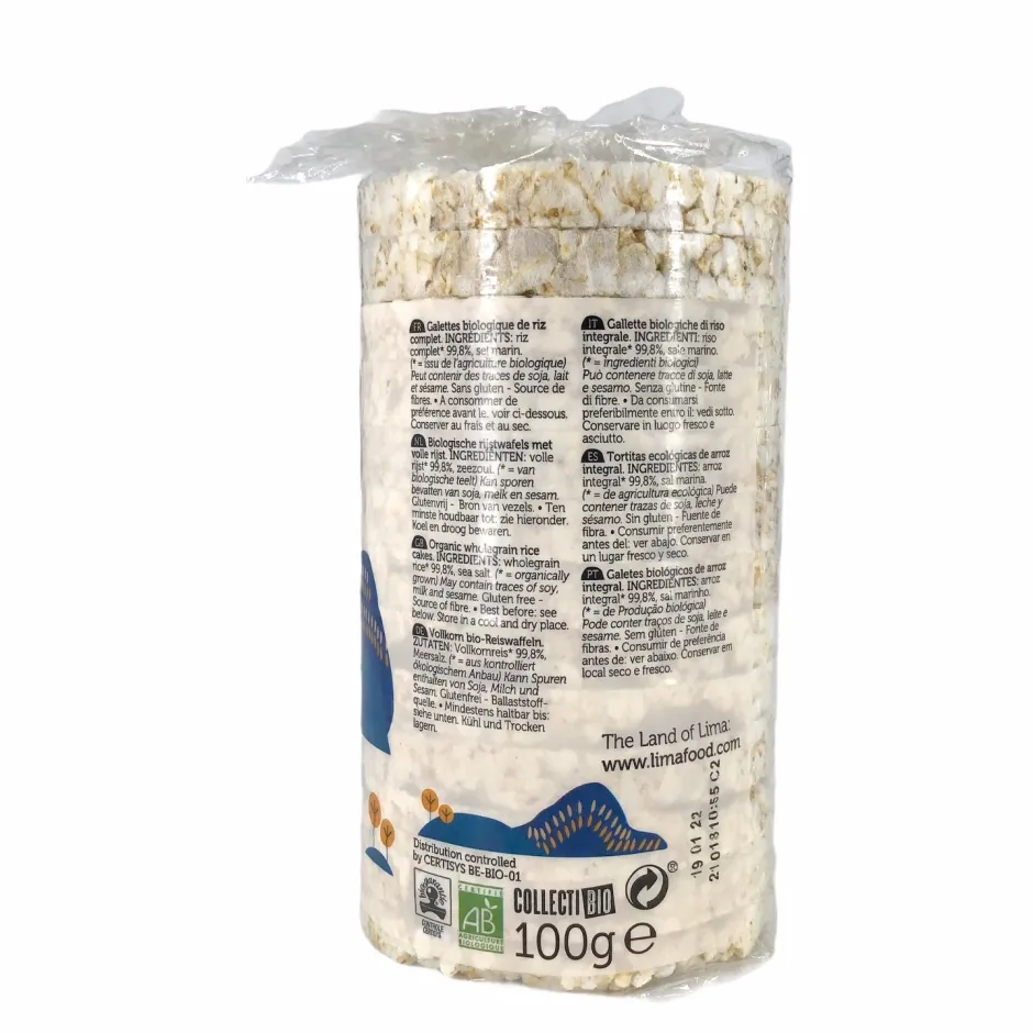 Lima Crackers En Wafels*Rijstwafel met zout-BIO