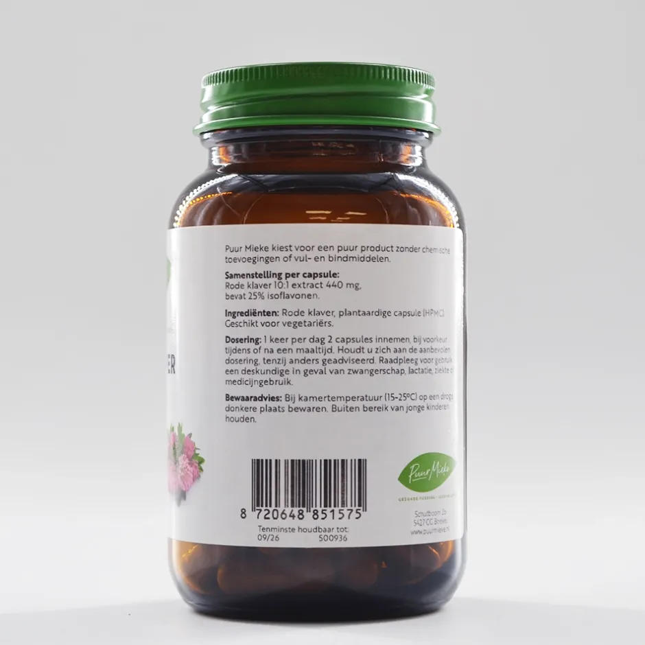 Puur Mieke Vrouw | Nachtrust*Rode klaver - 440mg - 70 caps