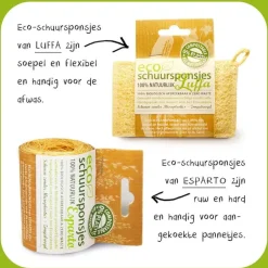 Eco-schuursponsjes Afwassponsjes, Doekjes En Borstels | Afwasborstels, Doekjes En Sponsjes*Schuurspons ESPARTO
