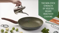 Natura Induction Hapjespan Zonder Teflon*Serveer-/hapjespan met 2 grepen - VegeTek