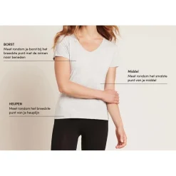 Boody Shirts*Shirt met Driekwart Mouw - Zwart